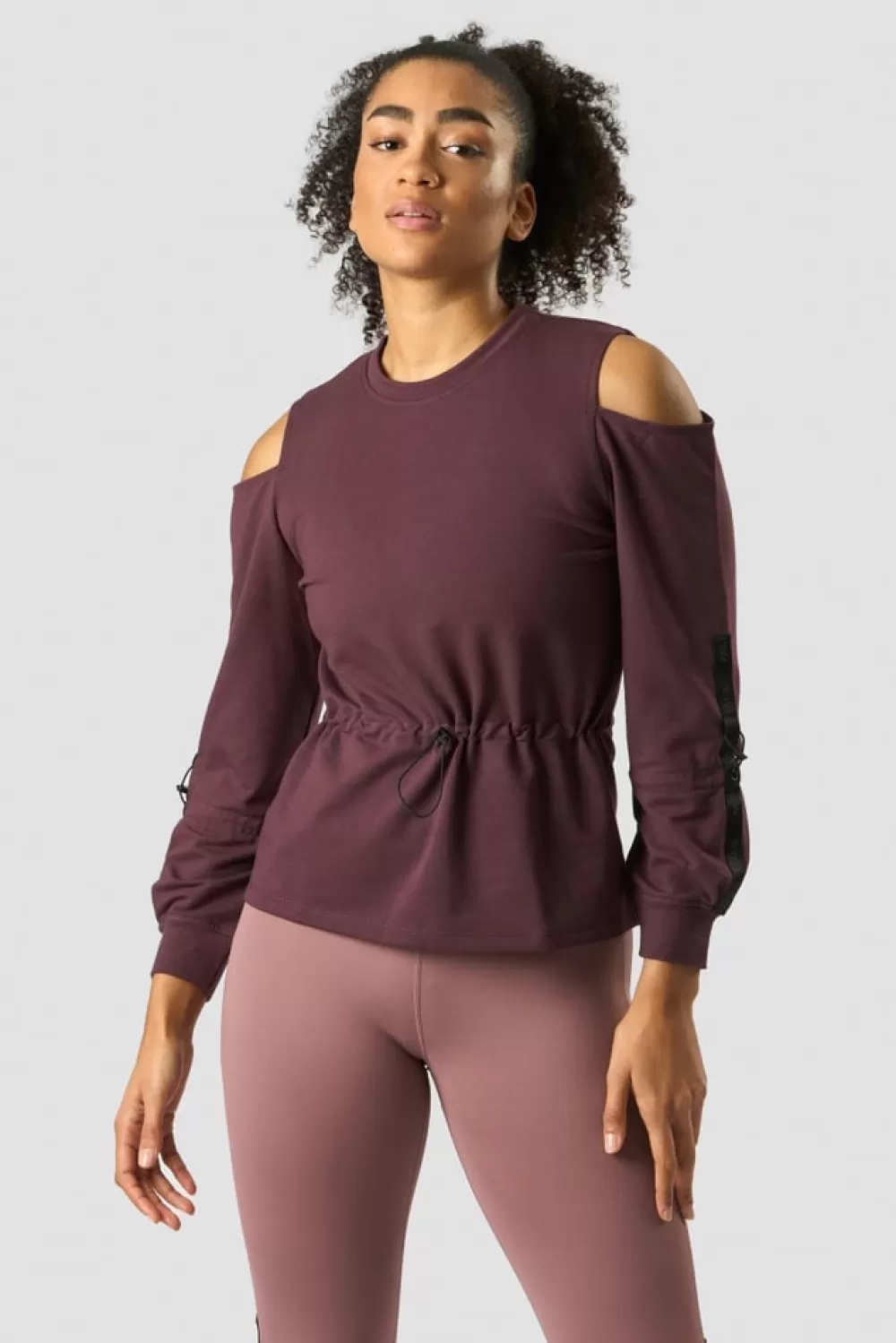 Women ICIW Stance Long Sleeve Wmn Burgundy