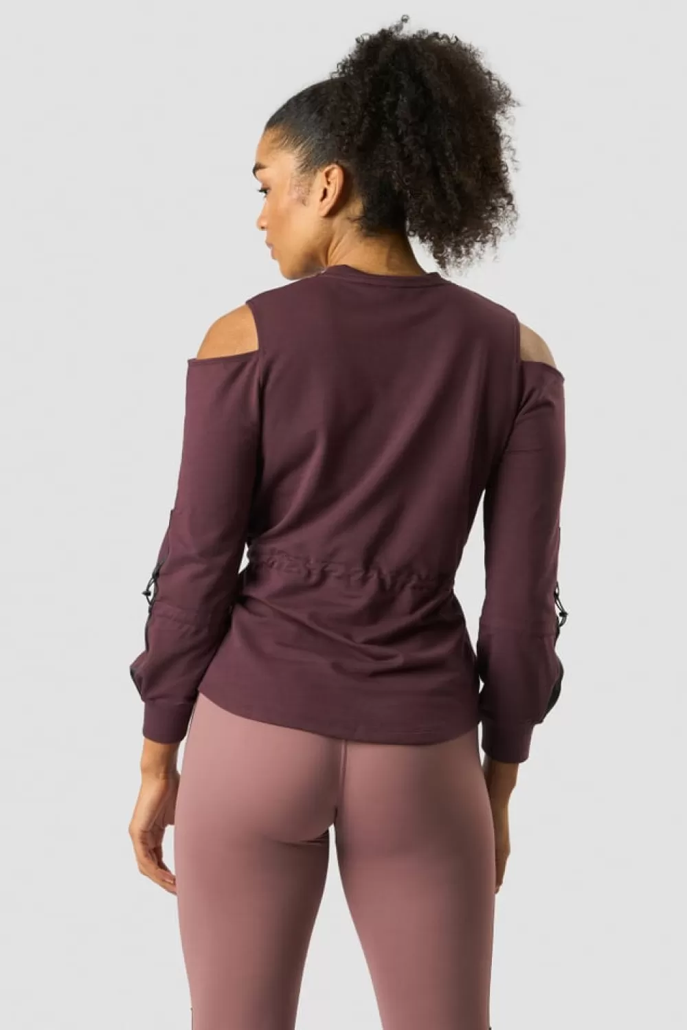 Women ICIW Stance Long Sleeve Wmn Burgundy