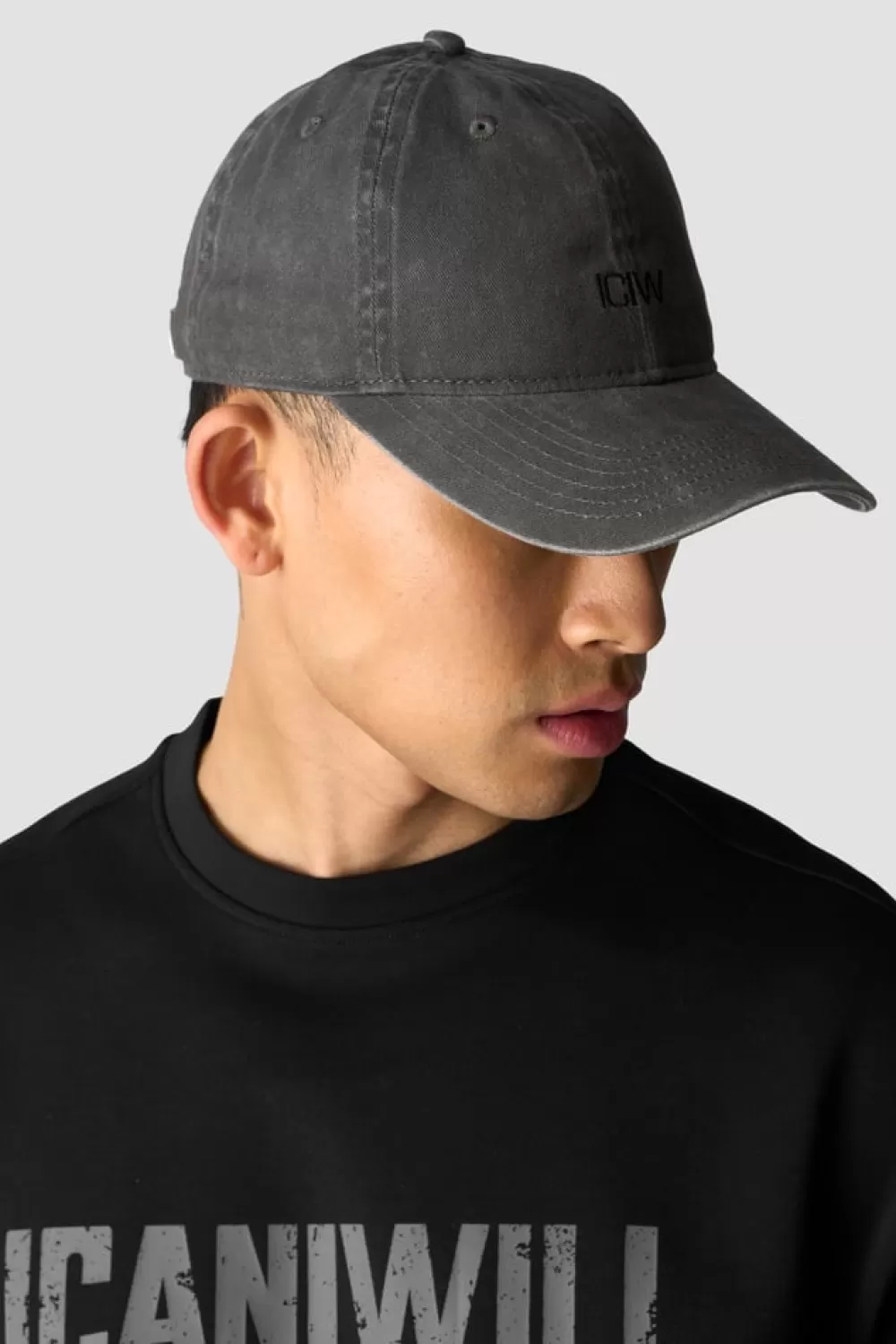 ICIW Stonewashed Cap Black