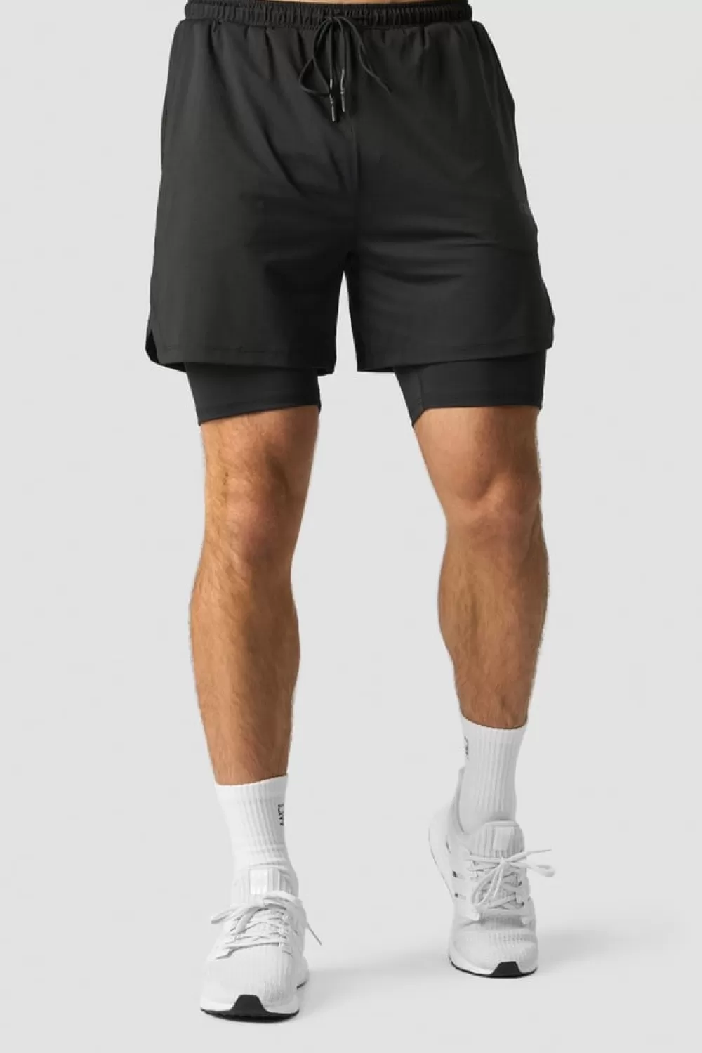 ICIW Stride 2-in-1 Shorts Men Black