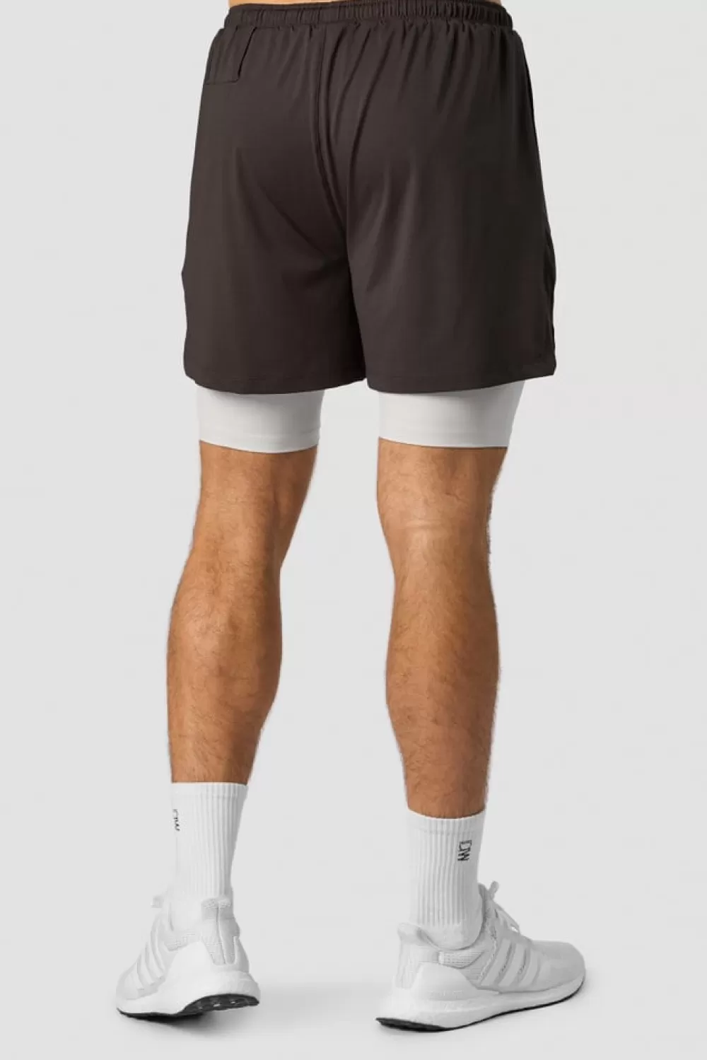 ICIW Stride 2-in-1 Shorts Men Charcoal