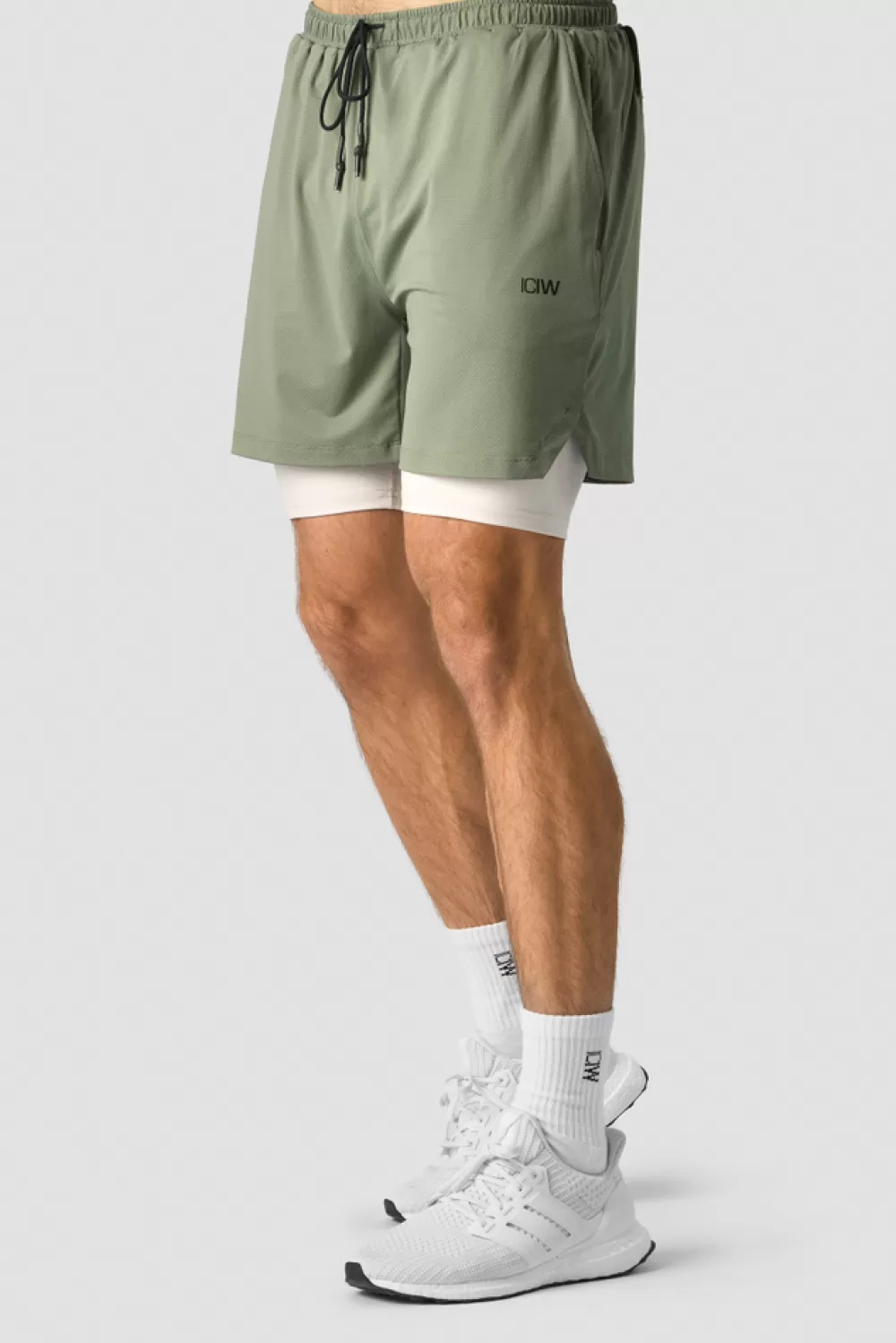 ICIW Stride 2-in-1 Shorts Men Sea Green