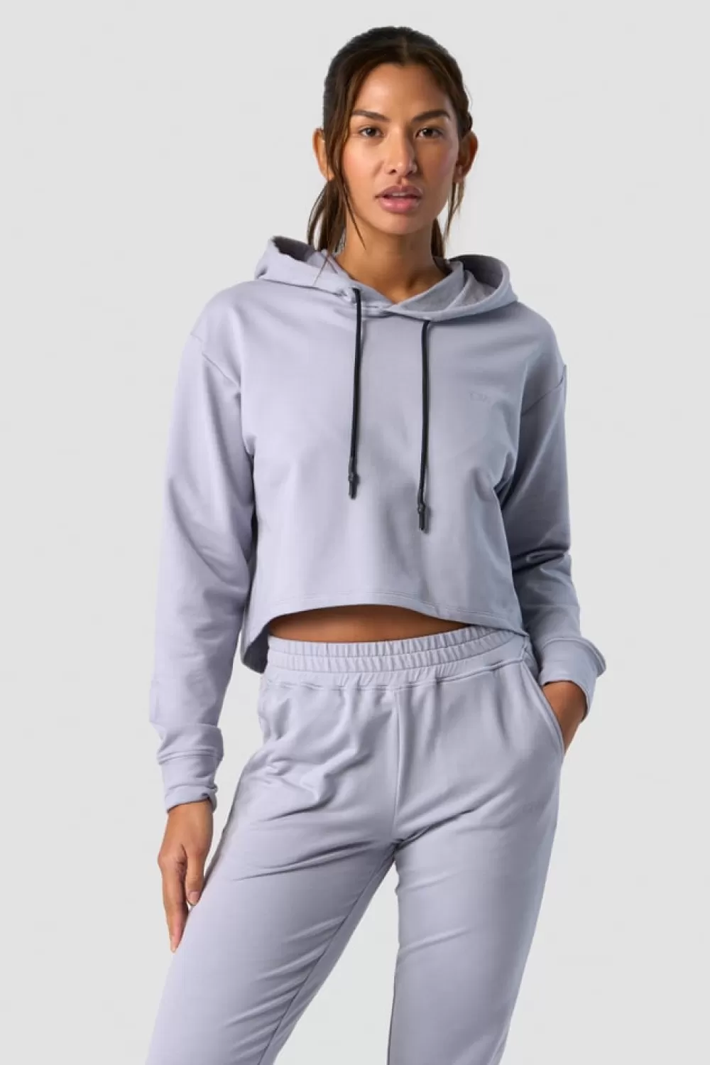 Women ICIW Stride Cropped Hoodie Wmn Light Blue