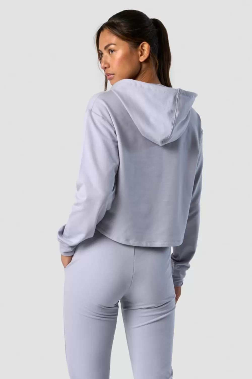 Women ICIW Stride Cropped Hoodie Wmn Light Blue