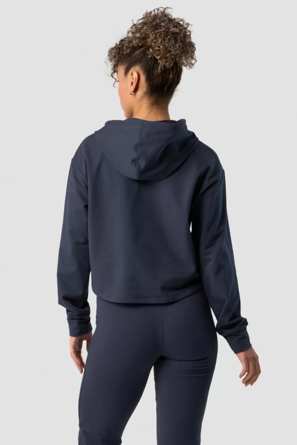 Women ICIW Stride Cropped Hoodie Wmn Navy