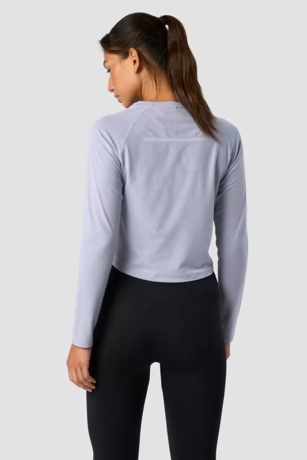 Women ICIW Stride Cropped Long Sleeve Wmn Light Blue