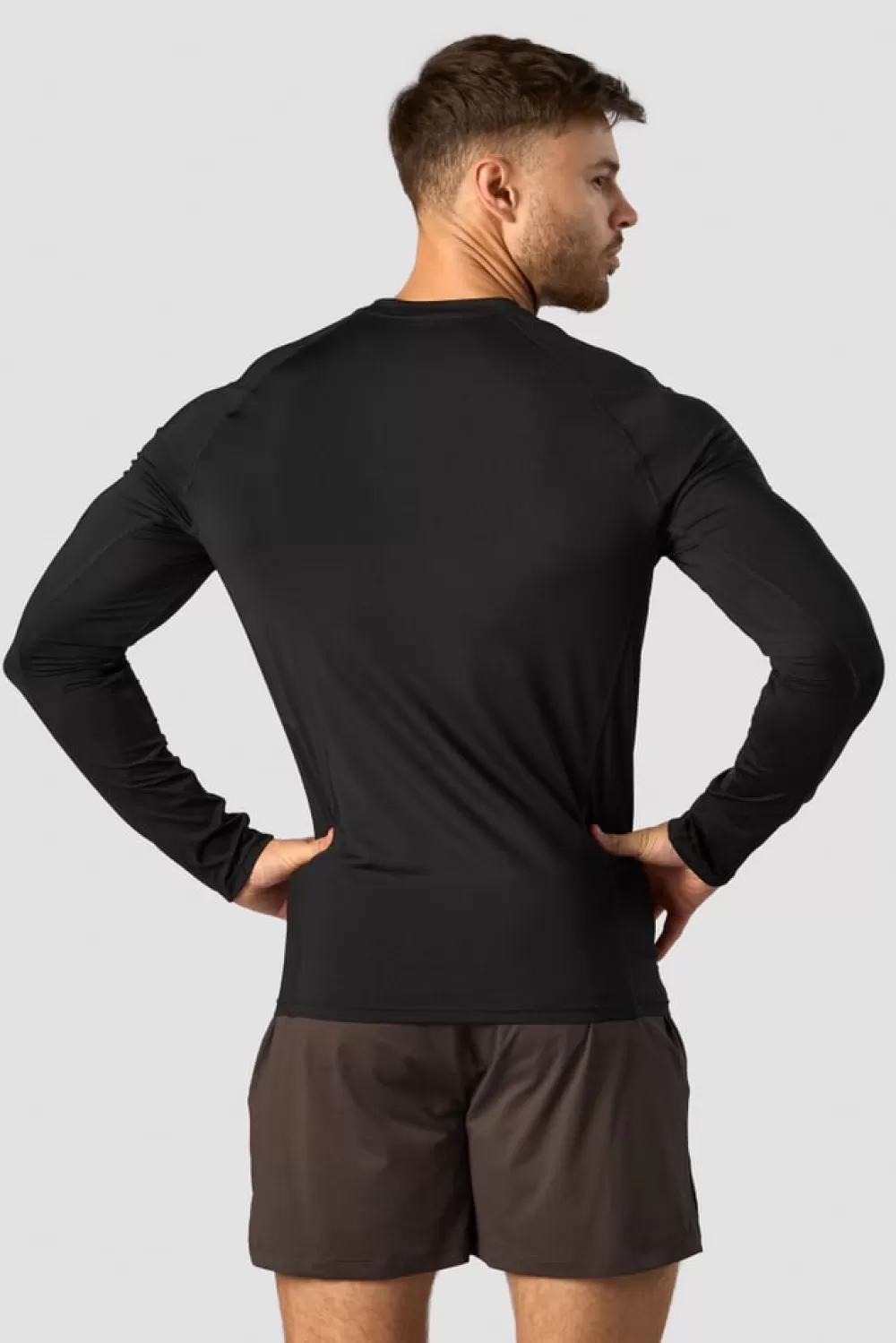 ICIW Stride Muscle Fit Long Sleeve Men Black