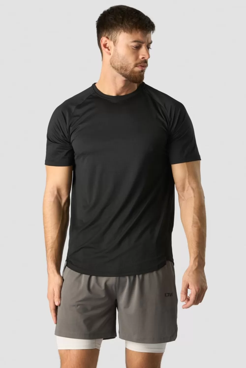 ICIW Stride Raglan T-shirt Men Black