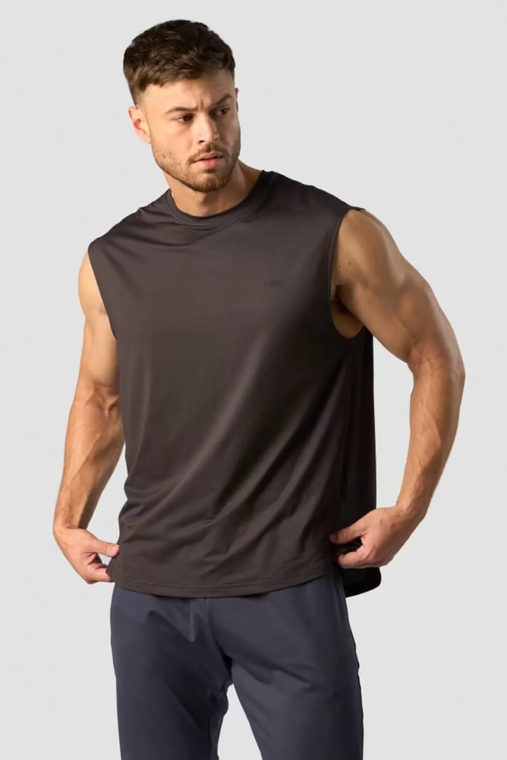 ICIW Stride Sleeveless T-shirt Men Charcoal