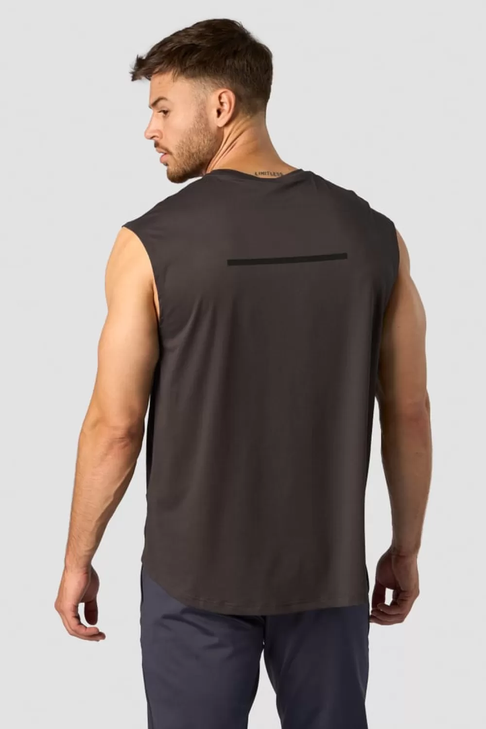 ICIW Stride Sleeveless T-shirt Men Charcoal