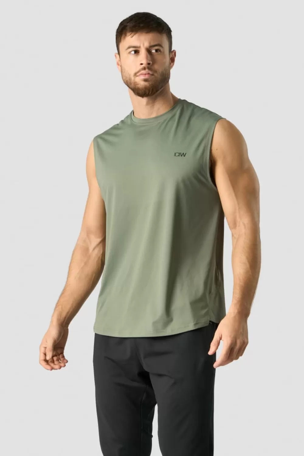 ICIW Stride Sleeveless T-shirt Men Sea Green