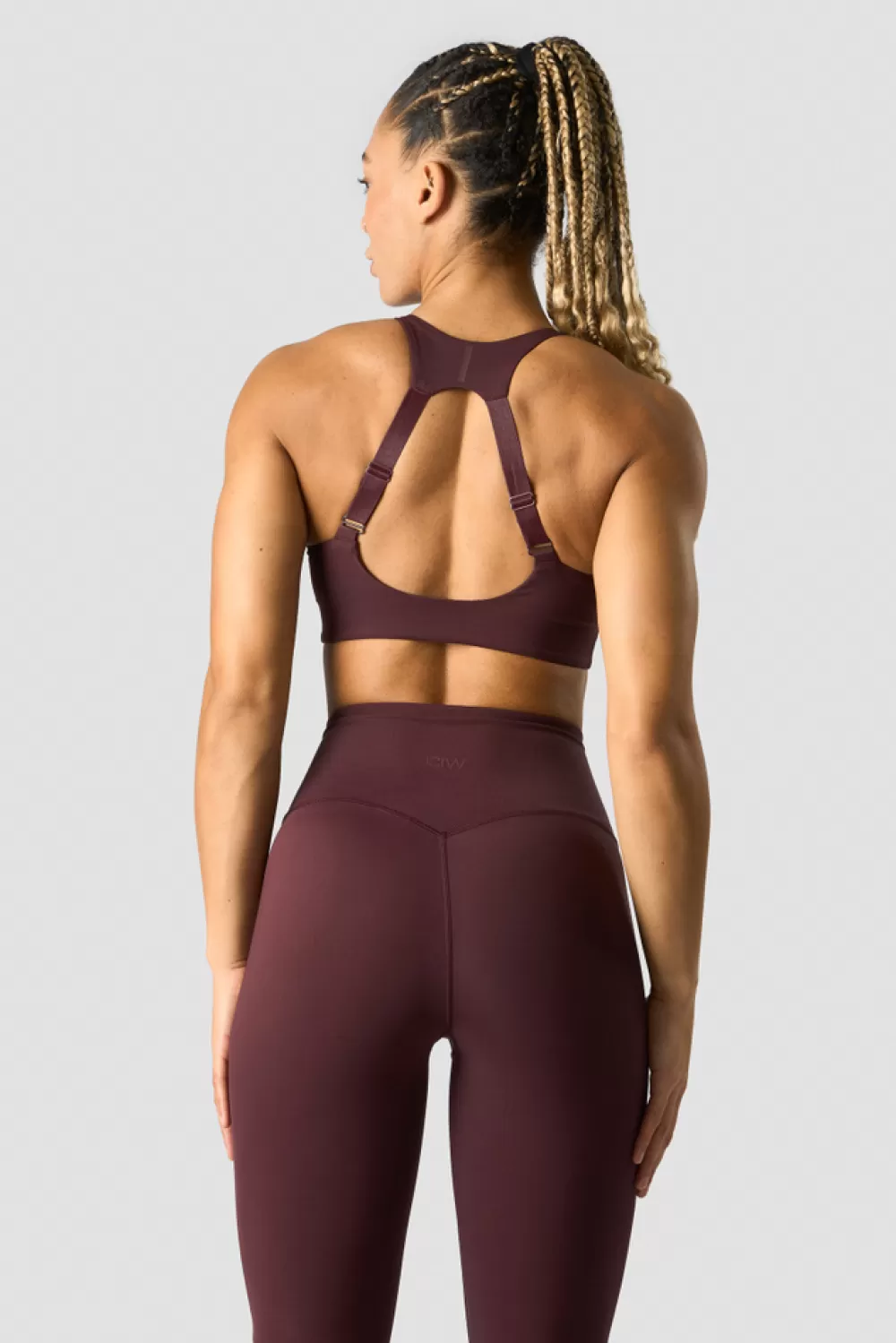 Women ICIW Stride Sports Bra Burgundy