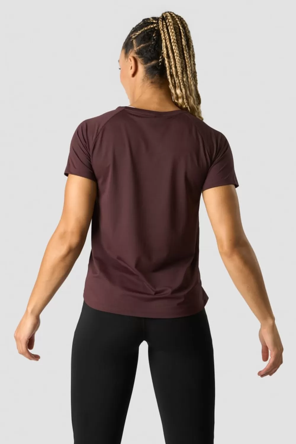 Women ICIW Stride T-shirt Wmn Burgundy