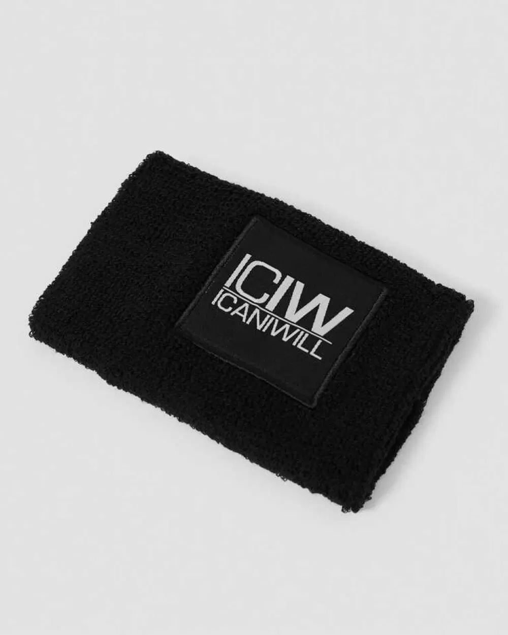 Women ICIW Sweatband Patch Logo Black