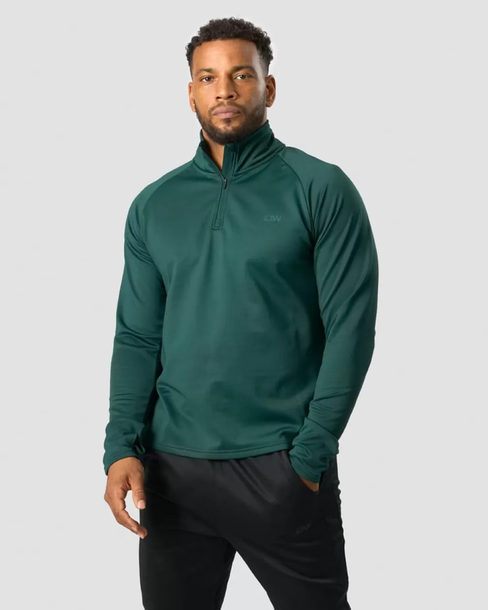 ICIW Training Club 1/4 Zip Long Sleeve Dk Teal