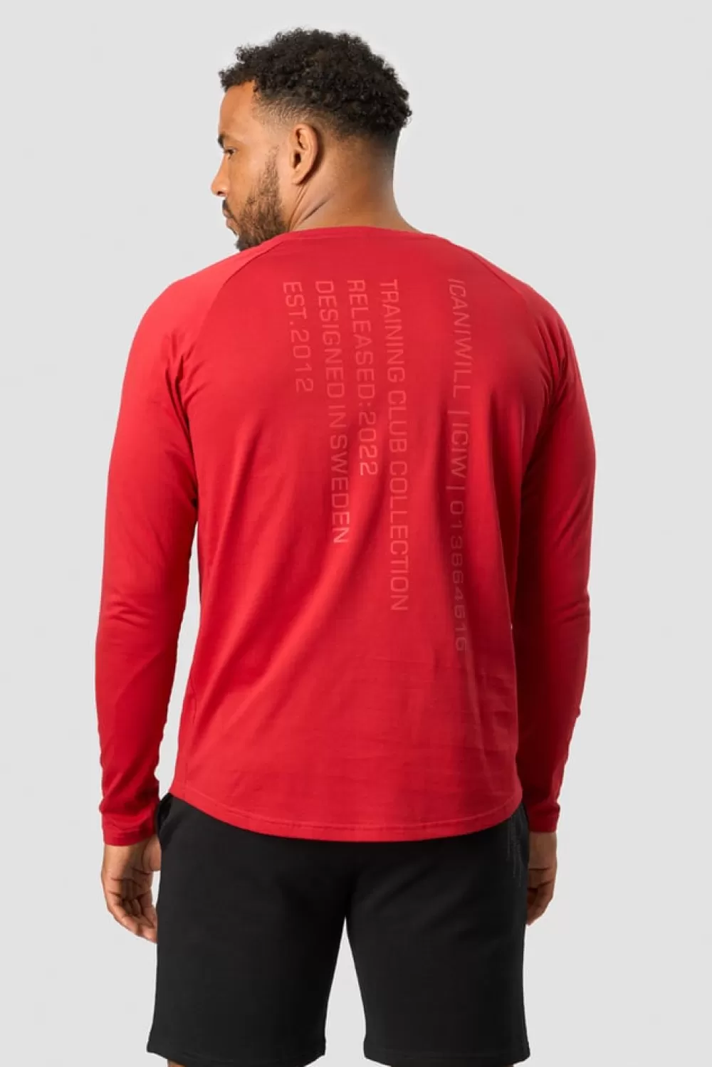 ICIW Training Club Raglan Long Sleeve Red