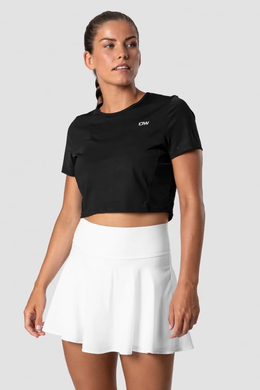 Women ICIW Training Cropped T-shirt Black