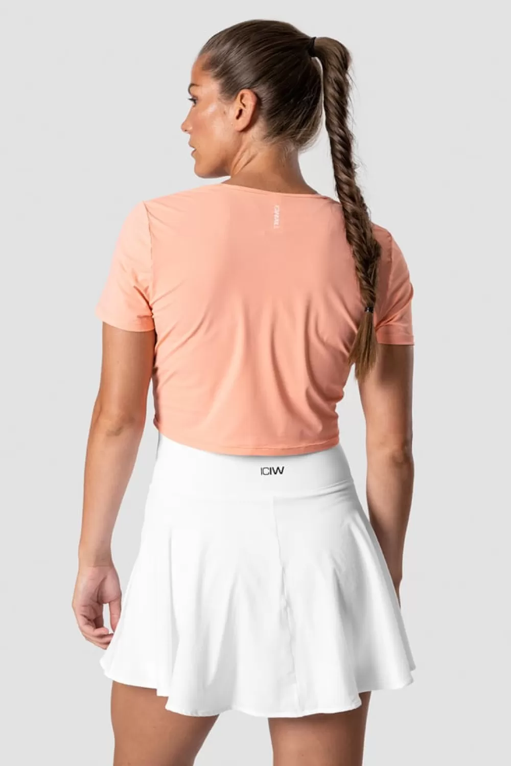 Women ICIW Training Cropped T-shirt Coral