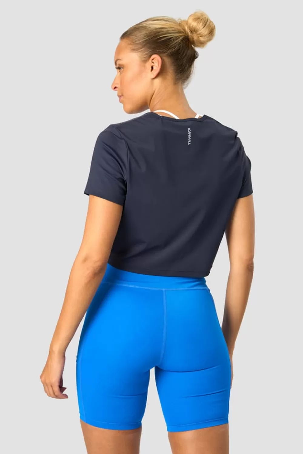 Women ICIW Training Cropped T-shirt Navy