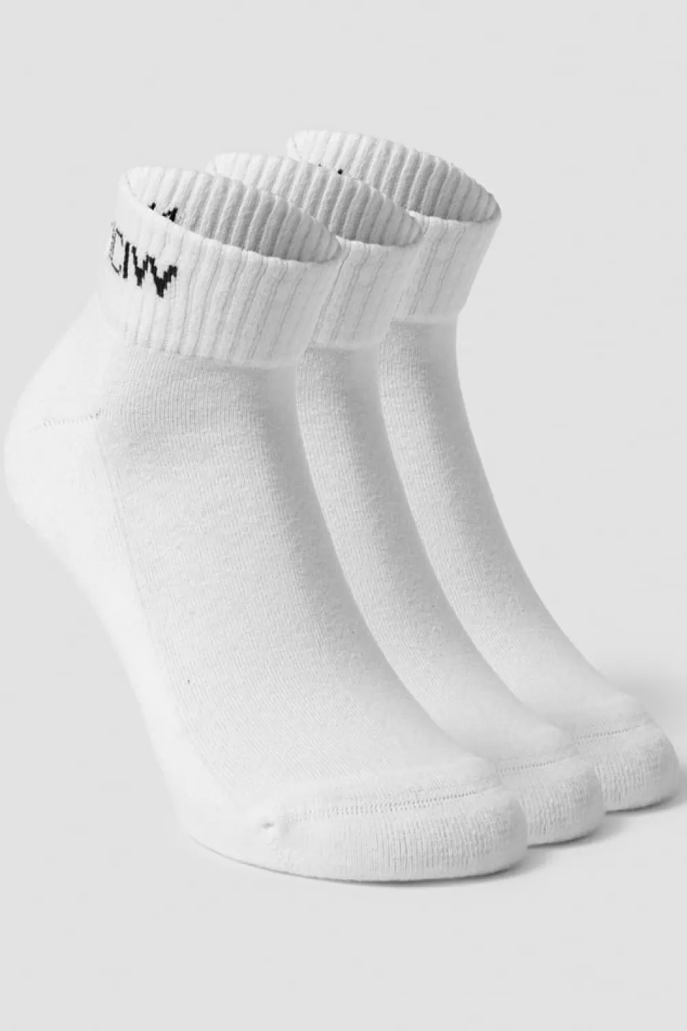 Women ICIW Training Half Socks 3-pack White