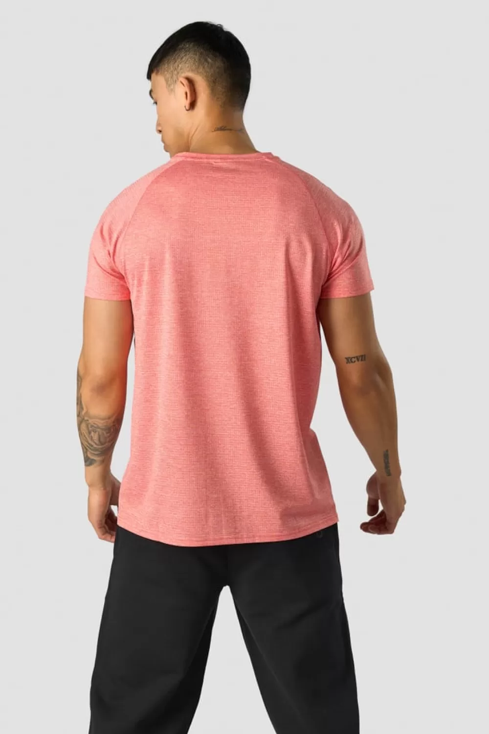 ICIW Training Mesh T-shirt Men Red Melange