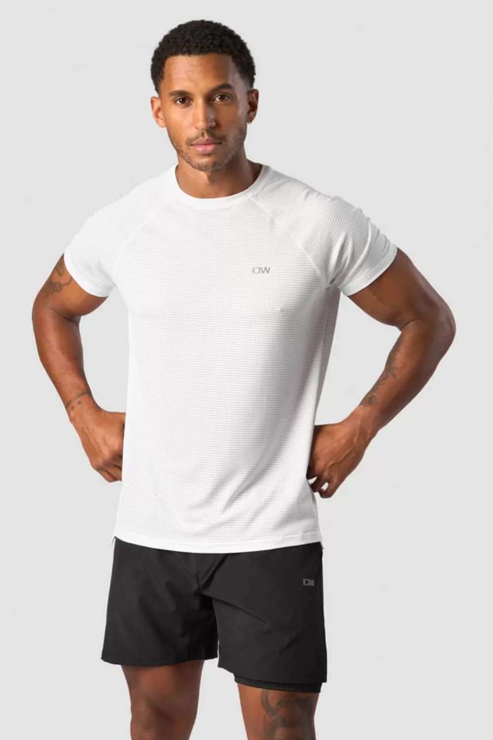 ICIW Training Mesh T-shirt Men White