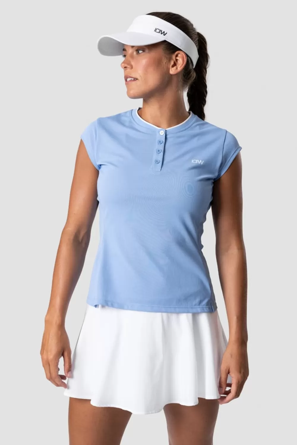 Women ICIW Training Pique Polo Sky Blue Wmn