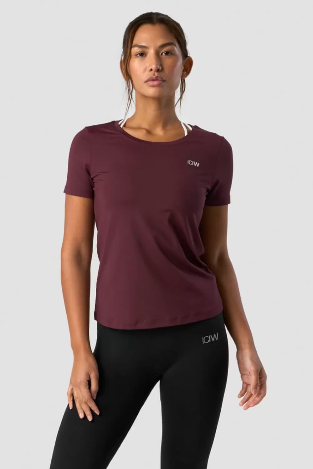 Women ICIW Training T-shirt Wmn Burgundy