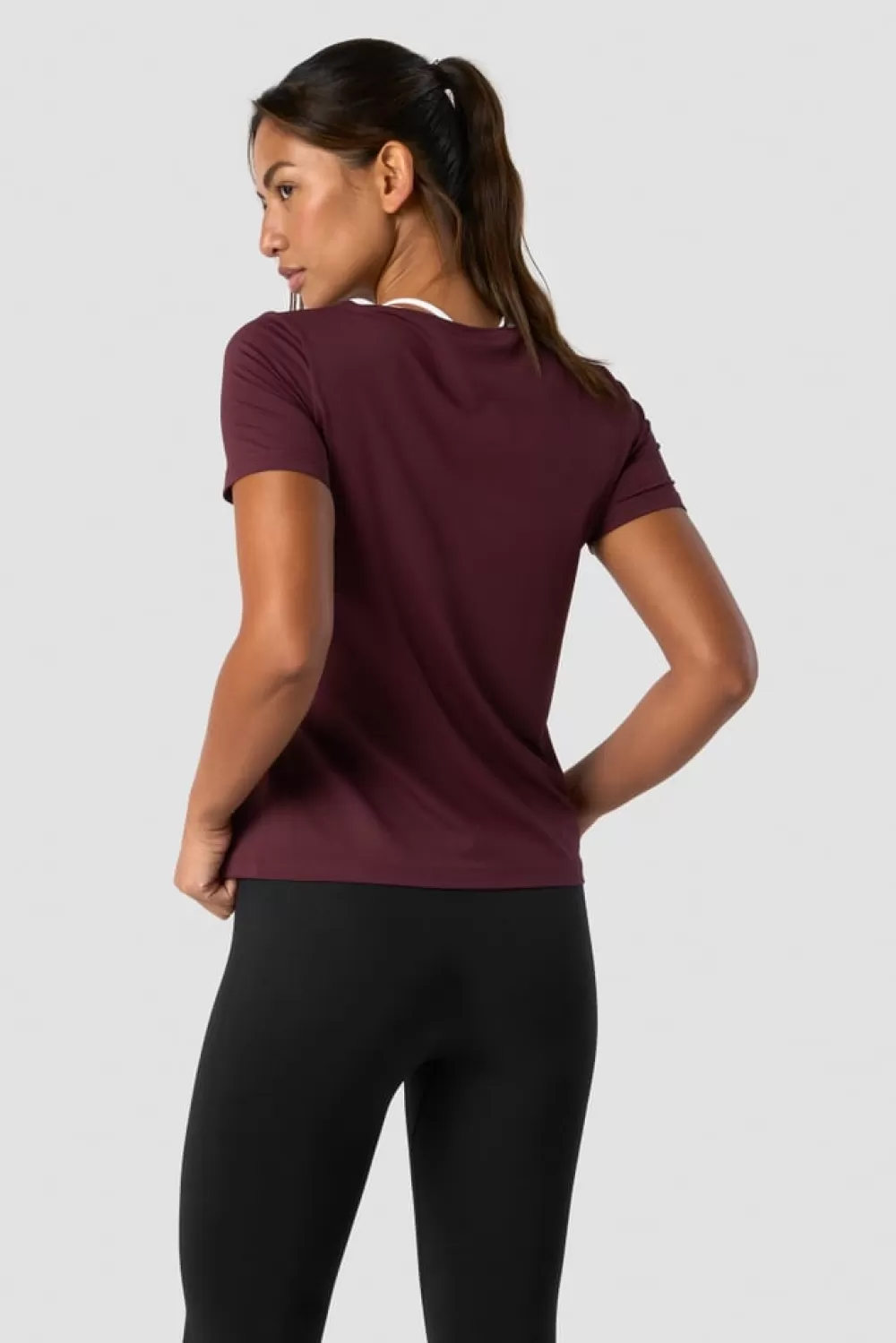 Women ICIW Training T-shirt Wmn Burgundy