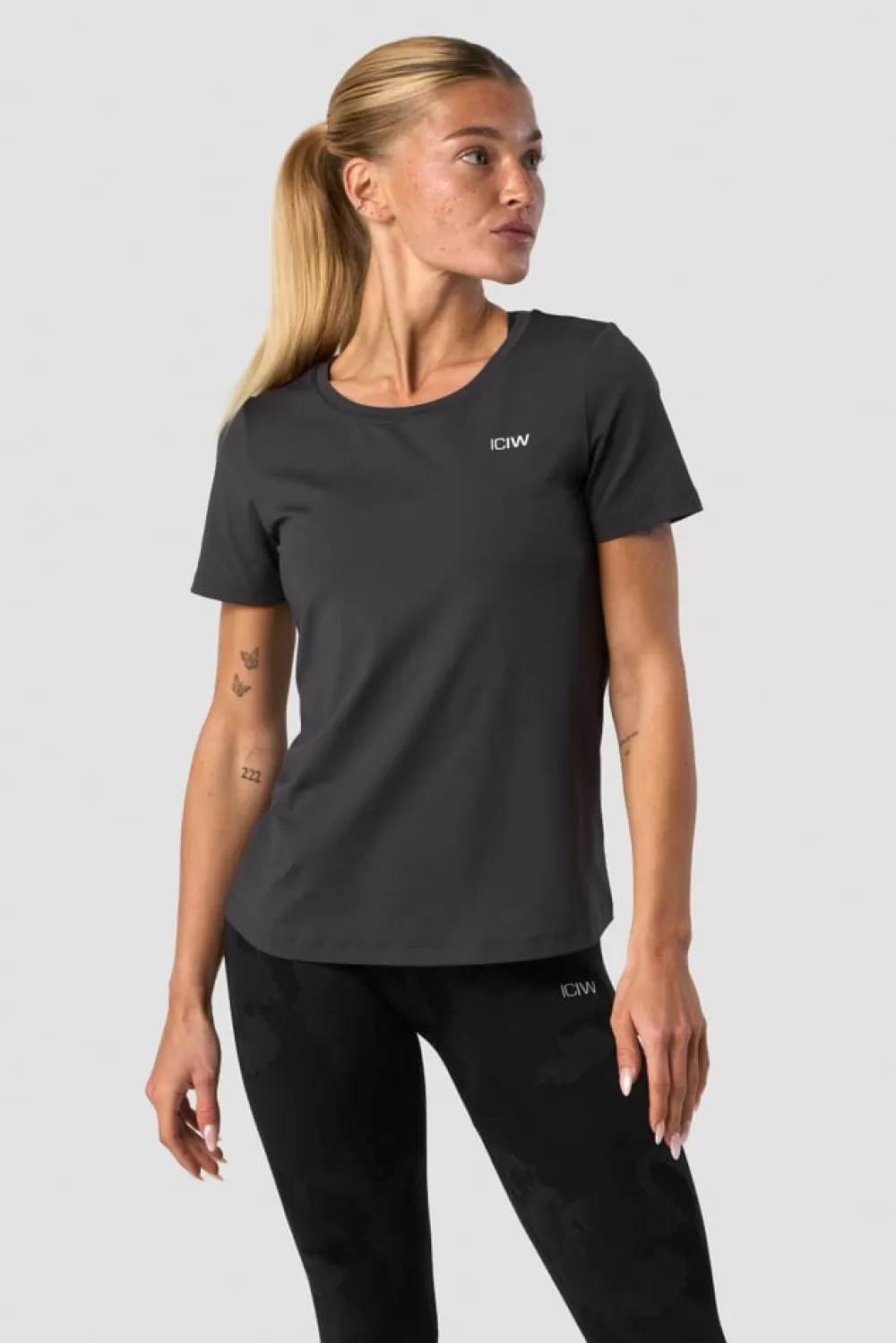 Women ICIW Training T-shirt Wmn Dark Grey