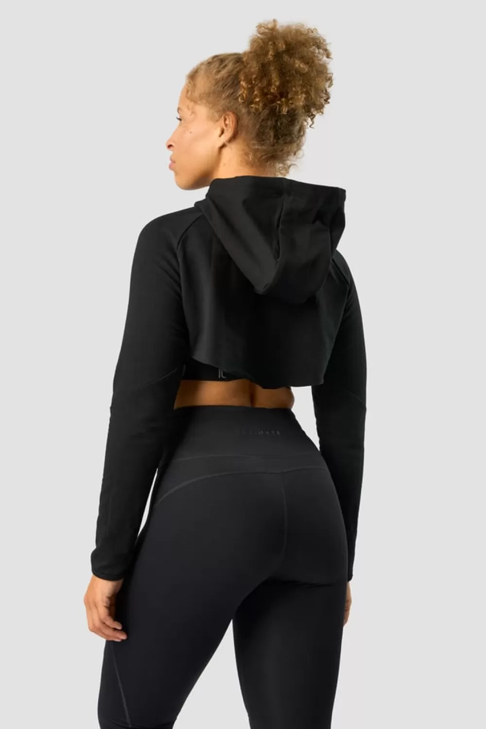 Women ICIW Ultimate Training Cropped Hoodie Black