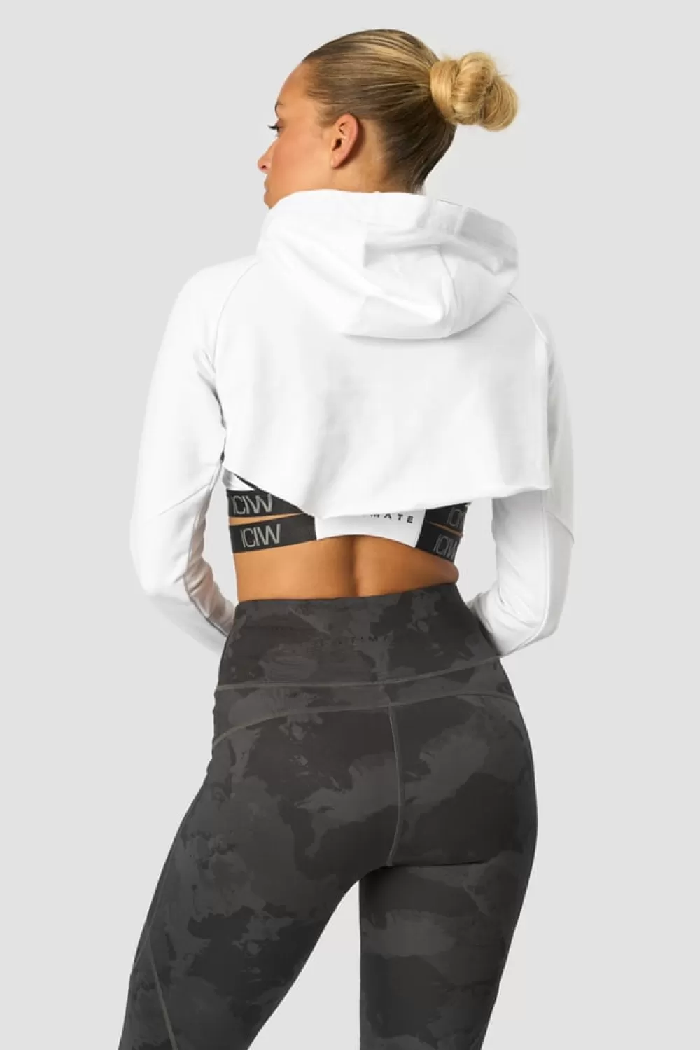 Women ICIW Ultimate Training Cropped Hoodie White