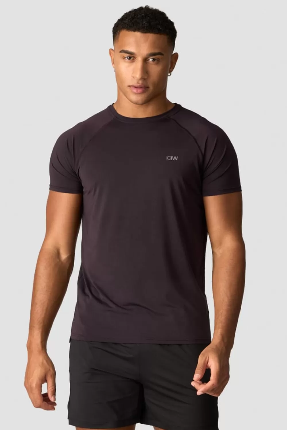 ICIW Workout Melange T-shirt Men Burgundy Melange