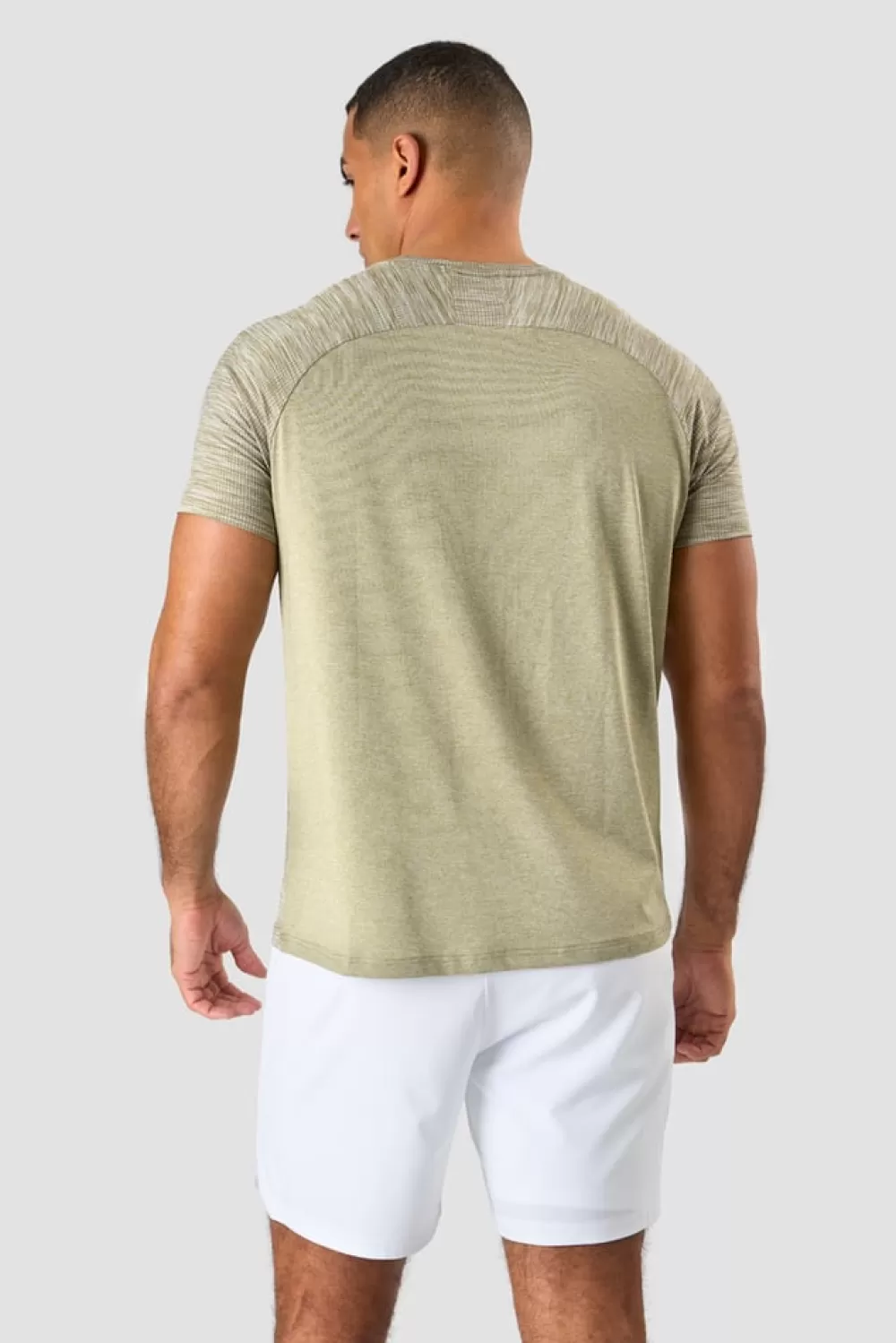 ICIW Workout Mesh T-shirt Men Light Green Melange